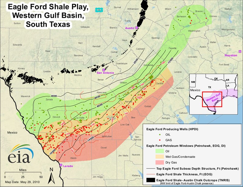 Eagle Ford Shale Map